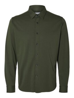 SELECTED - SLHSLIM-JERSEY SHIRT LS NOOS