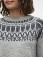 VERO MODA - VMSIMONE LS NORDIC PULLOVER GA