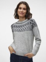 VERO MODA - VMSIMONE LS NORDIC PULLOVER GA