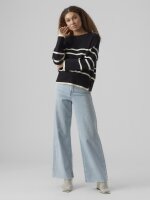 VERO MODA - VMSABA LS O-NECK STRIPE PULLOV