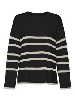 VERO MODA - VMSABA LS O-NECK STRIPE PULLOV