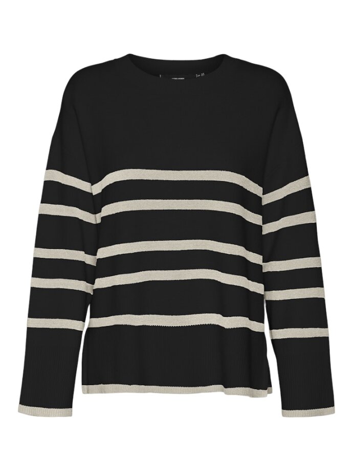 VERO MODA - VMSABA LS O-NECK STRIPE PULLOV