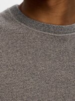 SELECTED - SLHROSS LS KNIT STRUCTURE CREW