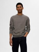 SELECTED - SLHROSS LS KNIT STRUCTURE CREW