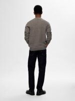 SELECTED - SLHROSS LS KNIT STRUCTURE CREW