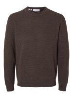 SELECTED - SLHROSS LS KNIT STRUCTURE CREW