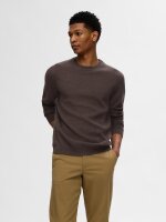 SELECTED - SLHROSS LS KNIT STRUCTURE CREW