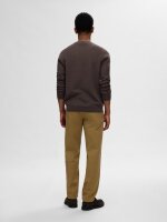 SELECTED - SLHROSS LS KNIT STRUCTURE CREW