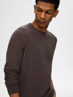 SELECTED - SLHROSS LS KNIT STRUCTURE CREW