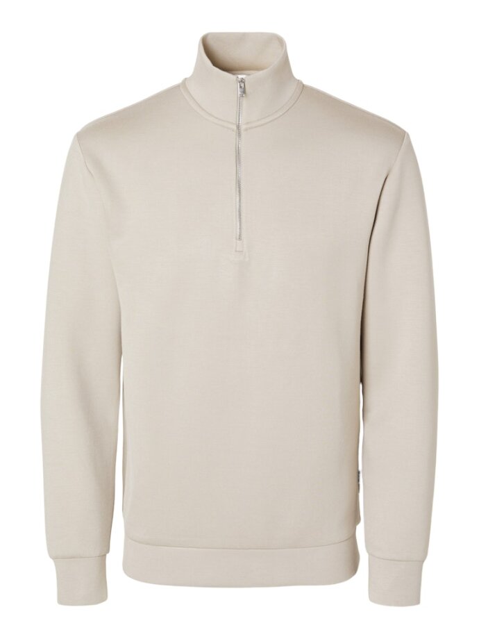 SELECTED - SLHEMANUEL SOFT ZIP HIGH NECK