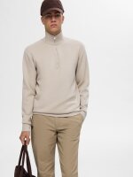 SELECTED - SLHEMANUEL SOFT ZIP HIGH NECK