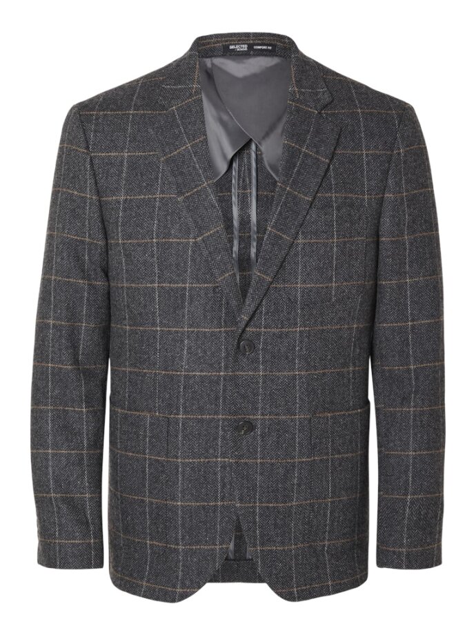 SELECTED - SLHSLIM-DALLAS WOOL CHECK BLZ