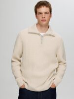 SELECTED - SLHLAND LS KNIT HALF ZIP