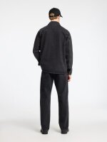 SELECTED - SLHJAKE 3072 BLK WASH OVERSHIR