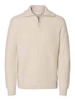 SELECTED - SLHLAND LS KNIT HALF ZIP