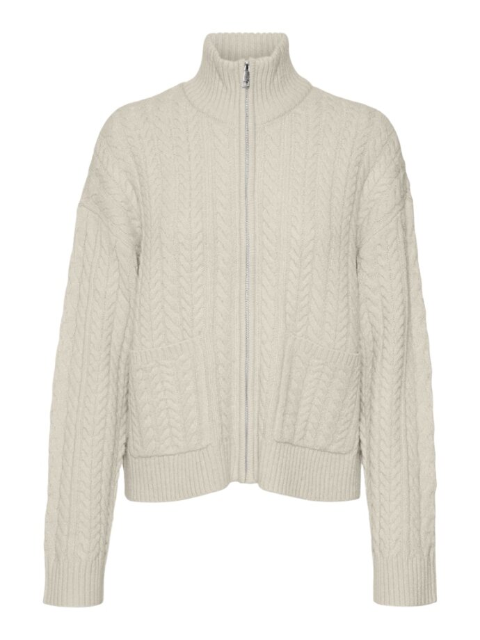 VERO MODA - VMESTHER LS HIGHNECK ZIP CARDI