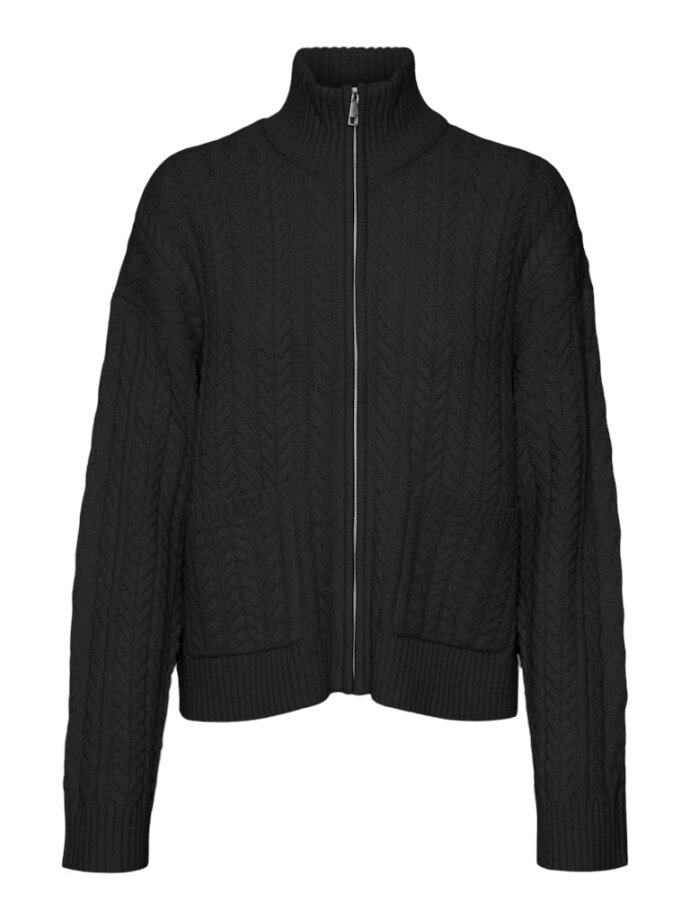 VERO MODA - VMESTHER LS HIGHNECK ZIP CARDI