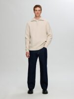 SELECTED - SLHLAND LS KNIT HALF ZIP