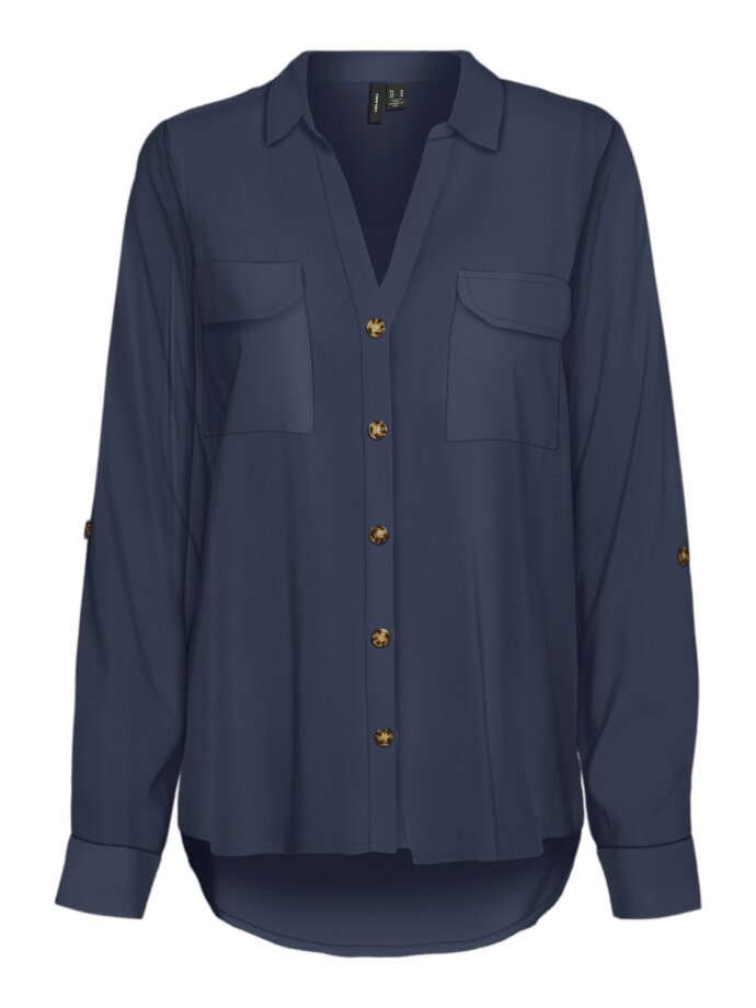 VERO MODA - VMBUMPY L/S SHIRT NEW WVN GA N