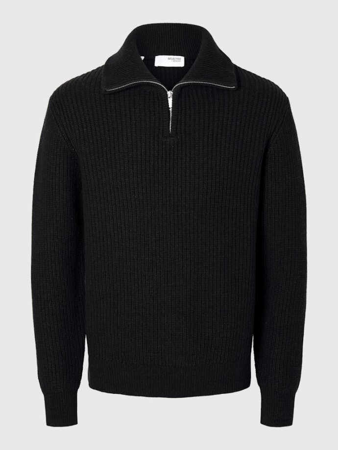 SELECTED - SLHLAND LS KNIT HALF ZIP