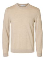 SELECTED - SLHTRAY LS KNIT MERINO CREW NE