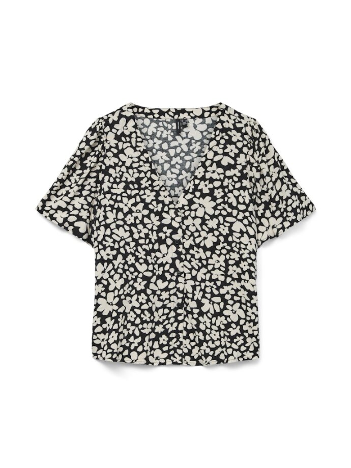 VERO MODA - VMALBA SS V-NECK SHIRT WVN GA