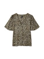 VERO MODA - VMALBA SS V-NECK SHIRT WVN GA