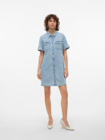 VERO MODA - VMJENNIE SS SHORT DENIM DRESS