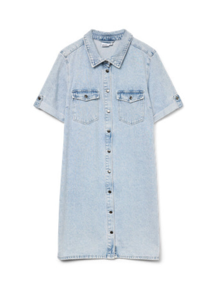 VERO MODA - VMJENNIE SS SHORT DENIM DRESS