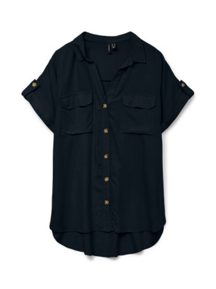 VERO MODA - VMBUMPY SS SHIRT WVN GA NOOS