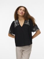 VERO MODA - VMBRIDGET 2/4 V-NECK TOP WVN B