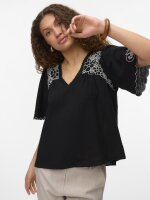 VERO MODA - VMBRIDGET 2/4 V-NECK TOP WVN B