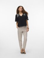 VERO MODA - VMBRIDGET 2/4 V-NECK TOP WVN B