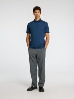 SELECTED - SLHFAVE ZIP SS POLO NOOS